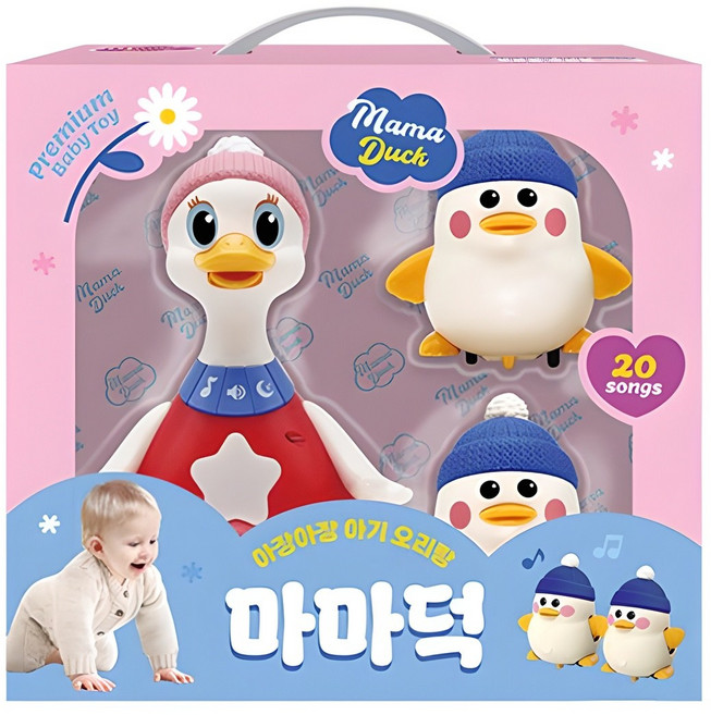 아장아장 아기 오리랑 마마덕, 혼합색상, 1개