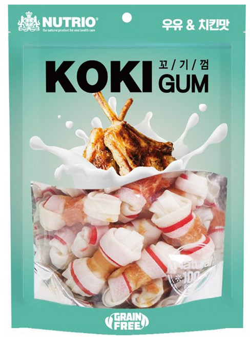 뉴트리오 꼬기껌 치킨딩고 15p, 우유+치킨맛, 1개