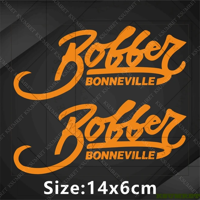 쿠쿠스토어 Triumph 로고 오토바이 스티커 데칼 탱크 엠블럼 Bobber Bonneville Speedmaster T100, 03 Orange