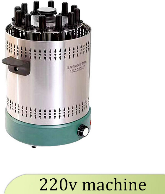 뻥튀기 기계수직 전기 무연 케밥 기계 오븐 로타리 양고기 꼬치 그릴 바베큐 포크 로티세리 바베큐 스토, 01 220v, 03 영국, 1개