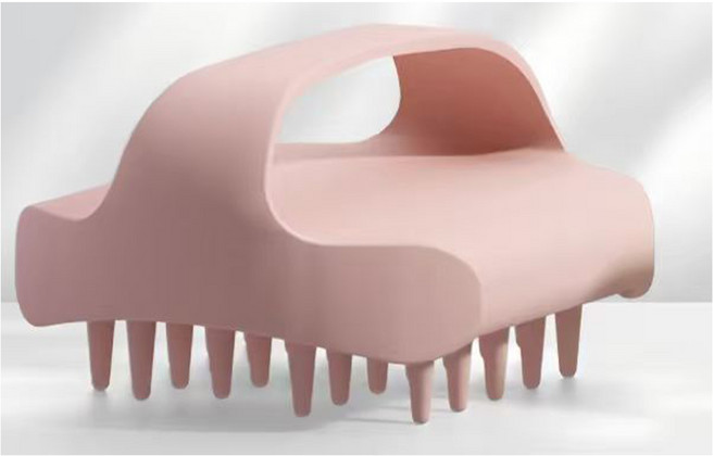 두피 마사지 빗 샴푸 브러쉬 남녀 공용 각질 제거 두피 클렌징, 1개, 살구핑크