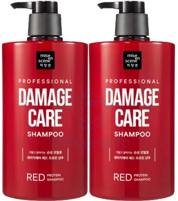 미쟝센 데미지케어 레드 프로틴 샴푸 1000ml x2개, 1L, 2개