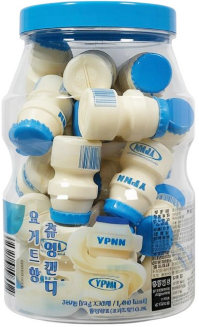 YPNN 요거트향 츄잉캔디 미니 야쿠르트 사탕 12g x 30개 (1통), 360g, 1개