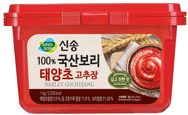 보리 태양초 고추장 신송 1kg, 1개