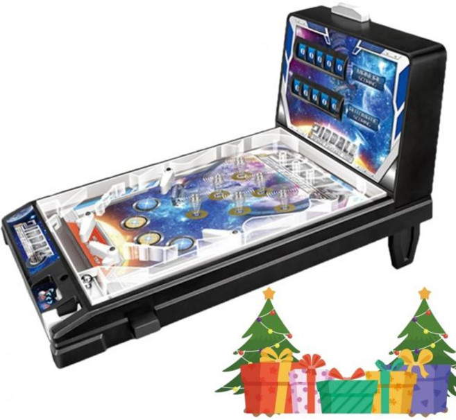 FouncY 가족활동을 위한 테이블 전자 핀볼기 빛과 소리가 있는 부모자녀 쌍방향 퍼즐 핀볼 게임기, 1개