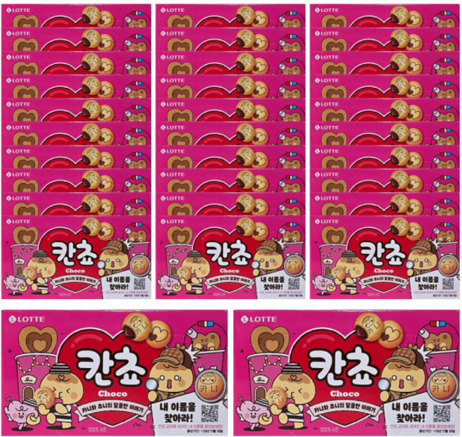 (매장정품) 롯데웰푸드 칸쵸 54g 32개 219359, 롯데웰푸드 칸쵸 단품, 54g, 32개