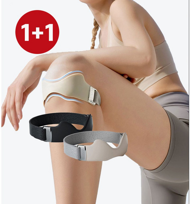 3D에이더 슬래건 무릎보호대 2개, 블랙, 1세트