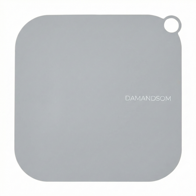 담앤드솜 큰 빅 사이즈 배수구 실리콘 덮개 하수구 마개 트랩 냄새 차단 제거 욕실 개수대 싱크대 베란다 아파트 날파리 바퀴벌레 벌레 화장실 머리카락 커버 대형 뚜껑 망 모기, 1개, (25cm 왕특) 자체제작, 그레이