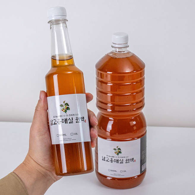 하동 지리산 남고 홍매실 발효액 매실엑기스 홍매실원액, 1개, 1.8L