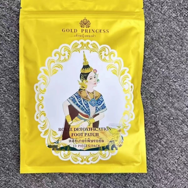 GOLD PRINCESS 皇家排毒足貼 10片/包, 泰國金標足貼3包, 1個