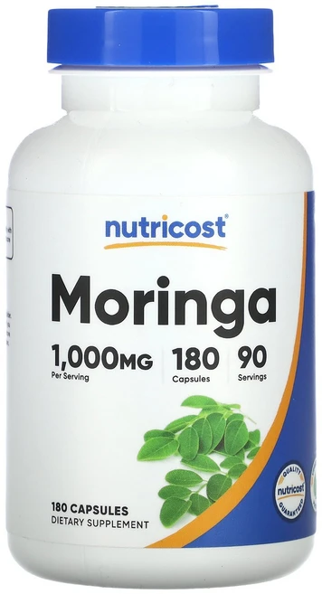 뉴트리코스트 모링가 1 000mg 180캡슐(캡슐 1정당 500mg), 1개, 180정 - 쿠팡