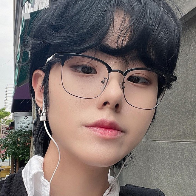 남여공용 무광 반뿔테 반테 사각 라운드 은테 하금테 데일리 안경