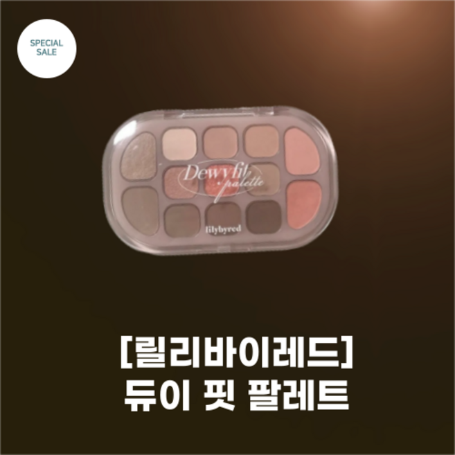 #릴리바이red #듀이 핏 팔레트 new 5 colors 이슬잔광 컬렉션 이슬생기 이슬블렌딩 멀티유즈 톤별맞춤 13가지 컬러 팔레트, 로즈코코아, 1개