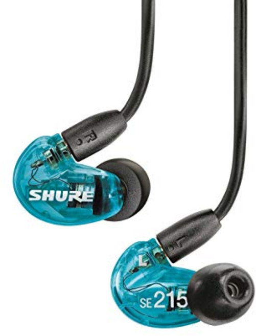 SHURE 슈어 고차음성 이어폰 유선 SE215SPE-A 트랜스스루센트 블루 카날