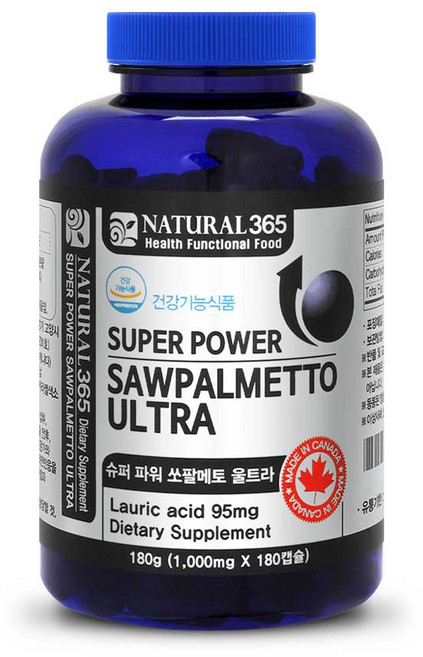 내츄럴365 슈퍼파워 쏘팔메토 울트라 180g, 180정, 1개