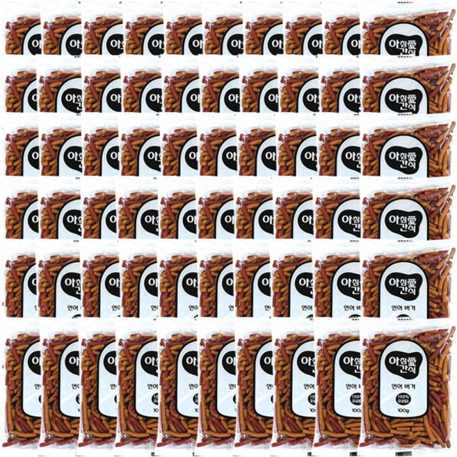 아침애간식 애견용 버거, 연어버거, 100g, 60개