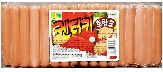 계명식품 계명 후랑크 소시지 1kx15업소용 식자재 식당용 단체 급식용 식재료 대용량, 1개, 1kg