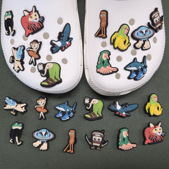 이탈리안 브레인롯 캐릭터 슈즈 참 12종 세트 신발 운동화 꾸미기 장식 악세사리