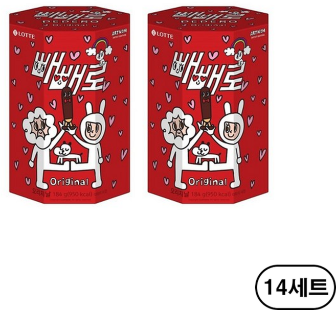 롯데제과 오리지널 빼빼로, 184g, 28개