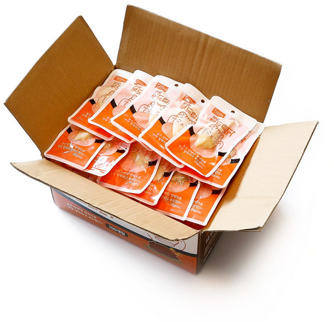 테비토퍼 말랑 부드럽닭 닭가슴살 고양이간식, 20g, 100개