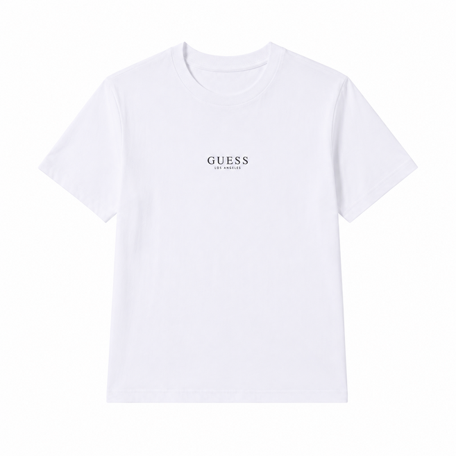 게스 여성 반팔 티셔츠 [정품] 게스 GUESS 로고 여름 데일리 티셔츠