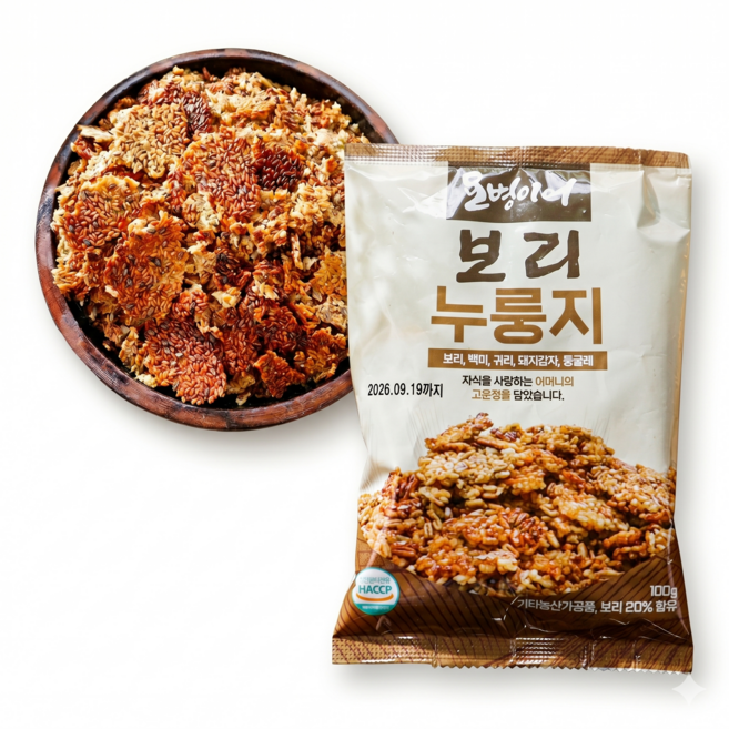 김선애 오병이어 보리 누룽지 국내산 뚱딴지 보리누룽지 식사대용 보리 백미 귀리 돼지감자 둥굴레, 30개, 100g