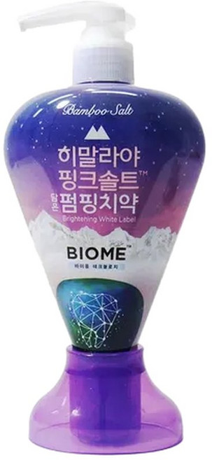 히말라야 핑크솔트 담은 펌핑치약 브라이트닝 화이트라벨 285g, 1개