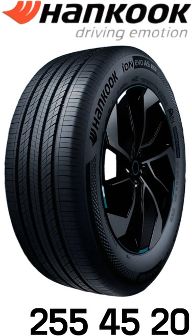 EV 한국타이어255 45 20 아이온evo AS SUV IH01A 2554520 흡음재 사계절용 EV9/아이오닉9/람보르기니 우루스/롤스로이스 고스트/아우디Q8/아우디/카이엔, 1개, 설치비는 포함되지 않습니다