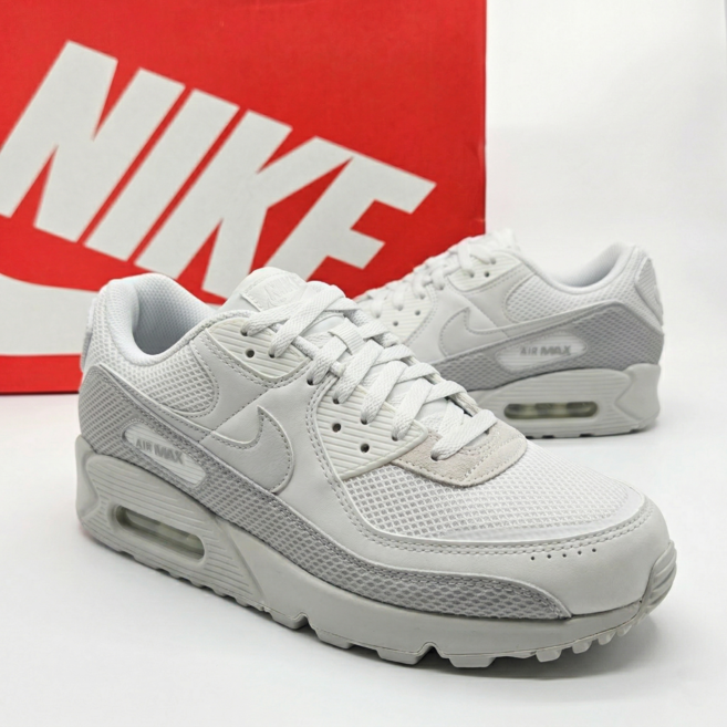 (매장정품) 나이키 에어맥스 90 프리미엄 남성 운동화 데일리 스니커즈 신발 베리픽 더스트백 세트