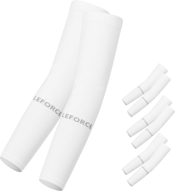 르포스 심리스 자외선차단 쿨토시 팔토시, 4세트, 화이트4