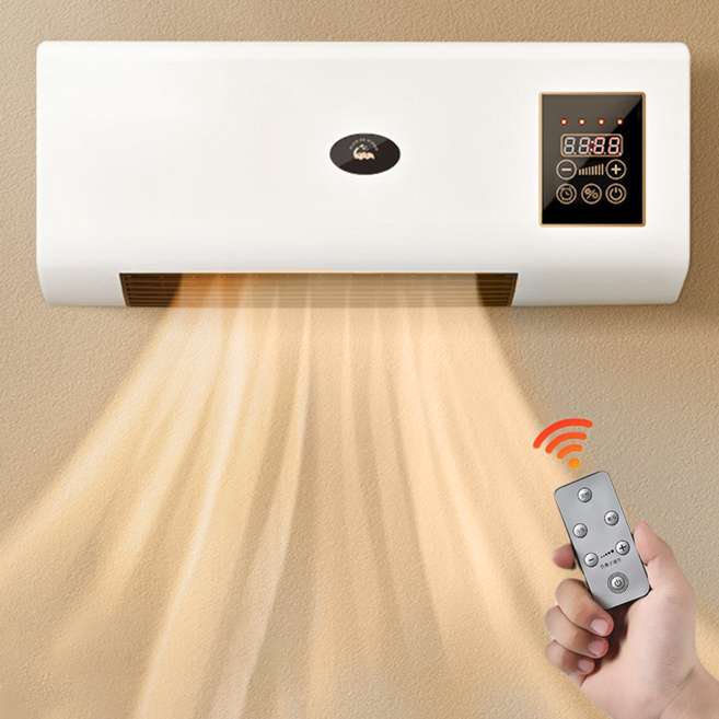 Detao 스마트 온풍기 가정용 온풍기 벽걸이온풍기 저소음 온풍기 히터 리모컨 포함, 화이트