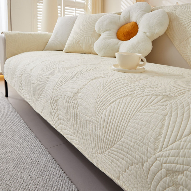 모던 순면 부드러운 미끄럼 방지 사계절 소파 패드