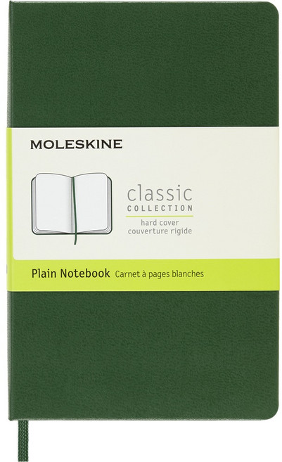 MOLESKINE 經典硬殼筆記本, 綠, 1個