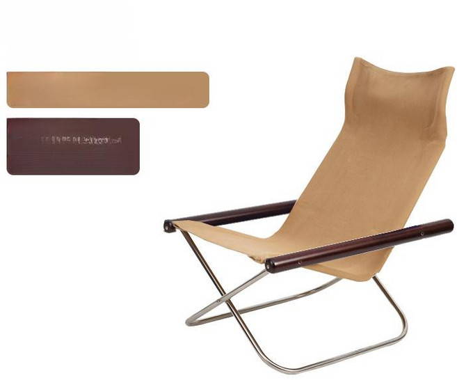 리클라이너 인용 무중력의자 접이식 수면 릴렉스 클레어마망 소파 침실안락의자 거실 서재 눕는 크림베이지, 1개, 카키 호두나무 팔걸이