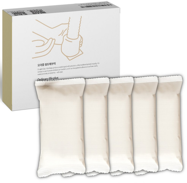 오라플 점토메꾸미 틈새 퍼티 벽보수 구멍보수 대용량 빠데, 5개