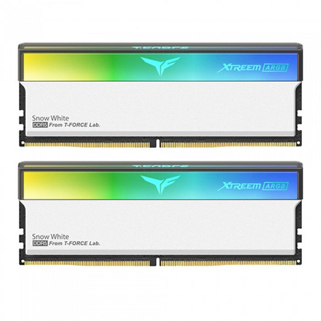 TeamGroup T-Force DDR5-7200 CL34 XTREEM ARGB 화이트 패키지 서린 (48GB(24Gx2)), 1개