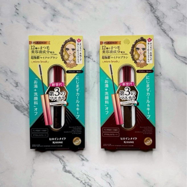 KISS ME 奇士美 花漾美姬 細睫控360 零死角睫毛膏, 1個, EX 01黑, 黑/玫瑰棕