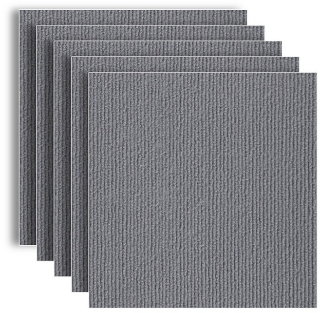 아이시니 [정품] 붙이는 바닥 조각매트 논슬립 다용도 미끄럼방지 카페트, 라이트 그레이, 30p