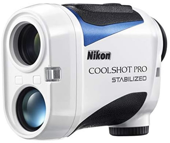 Nikon 골프 용 레이저 거리 측정기 COOLSHOT PRO STABILIZED 화이트 손떨림 보정, 상세페이지 참조, 1개