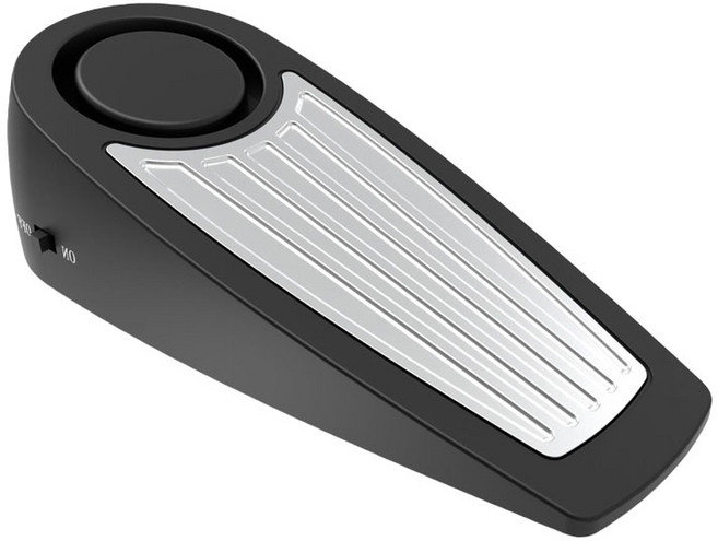 門擋警報器 震動觸發 高分貝警報 防盜安全門擋, 1個