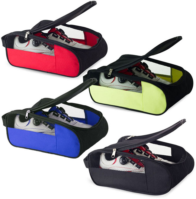 예코 에어 메쉬 골프 신발 가방 통기성 좋은 슈즈백 수납 주머니, 블루, 1개