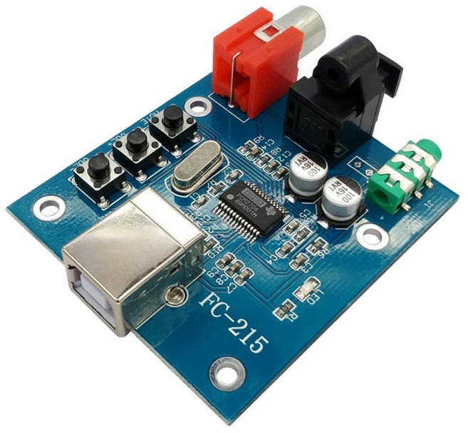 PCM2704 USB HIFI 사운드카드 광출력 지원, 1개, USB케이블미포함