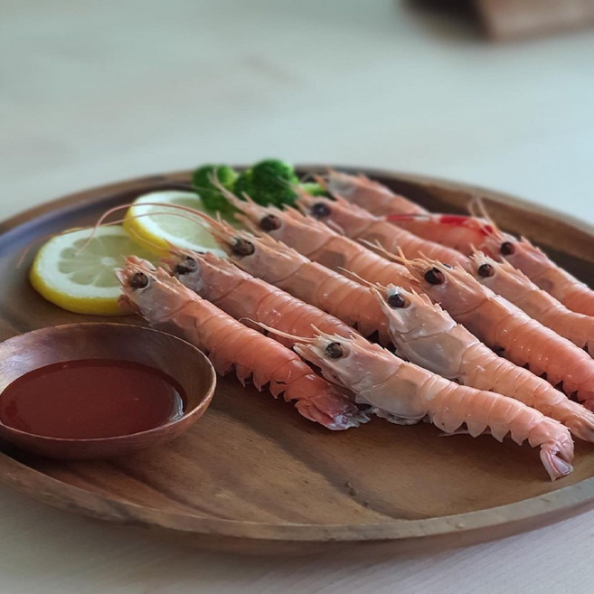 당일조업 횟감용 손질딱새우, 1박스, 급냉 150g (25미)