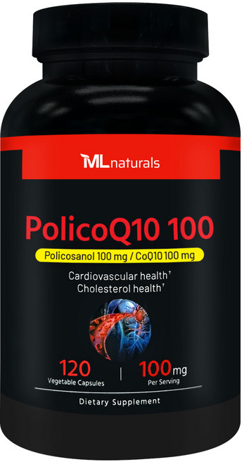 [미국번개배송] 신제품 착한명품 마이라이프 내추럴스 고함량 폴리코큐텐 100 (코큐텐 100mg + 폴리코사놀 100mg), 1개, 120정