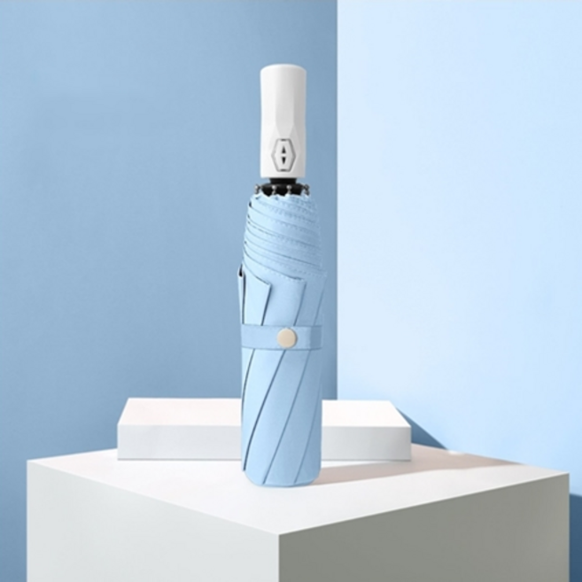 비에썸 초경량 3단 자동 우양산