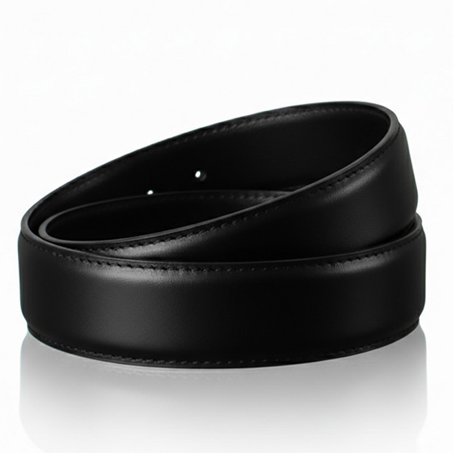 국내제작 32mm 벨트끈 최상위 천연소가죽 FG 풀그레인 네츄럴블랙 명품 교체용 남성벨트 허리띠 가죽끈