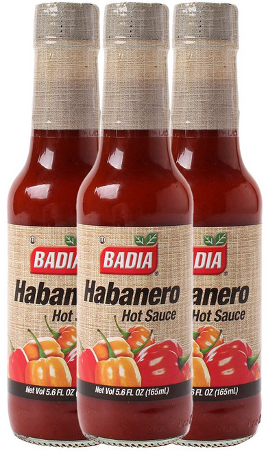바디아 하바네로 핫 소스, 165ml, 3개