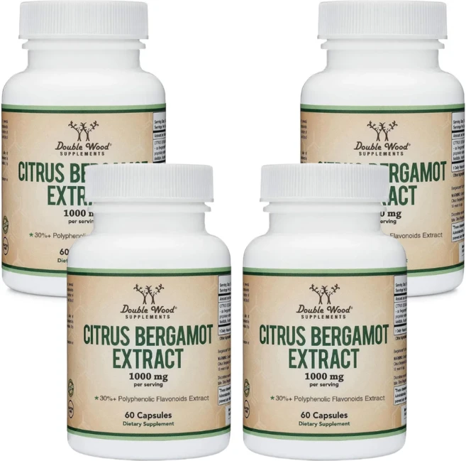더블우드 시트러스 베르가모트 추출물 1000mg 캡슐, 4개, 60정 - 쿠팡