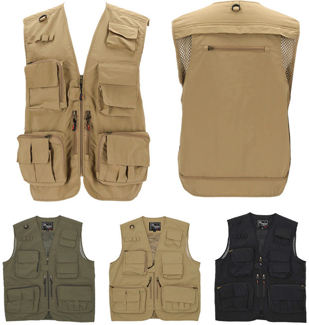 [덴버] 멀티 작업조끼 아웃도어 낚시 캠핑 배달용 경량 메쉬 베스트 VJK002_VEST