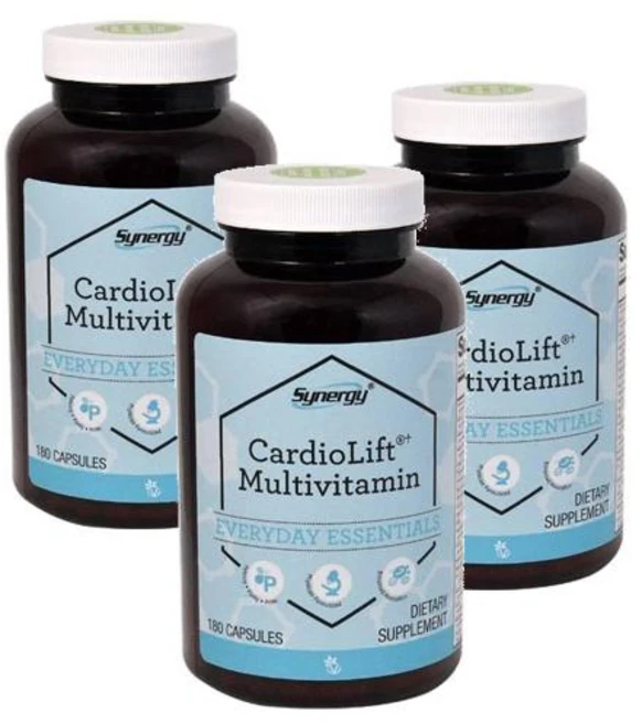 비타코스트 시너지 카디오리프트 멀티비타민 캡슐 Vitacost Synergy Multivitamin, 3개, 180정 - 쿠팡